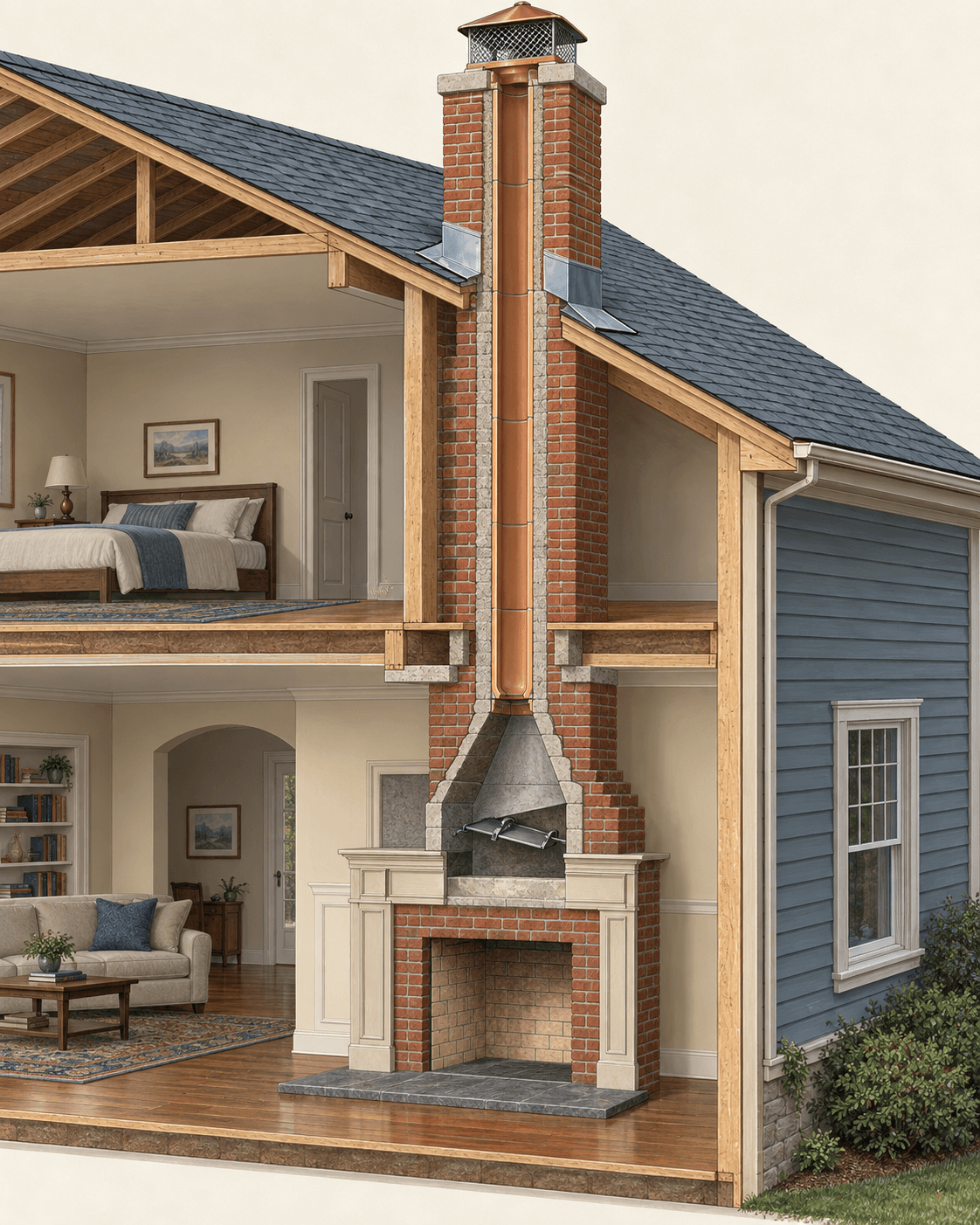 Editorial image accompanying the poor or unstable chimney draft homeowner guide